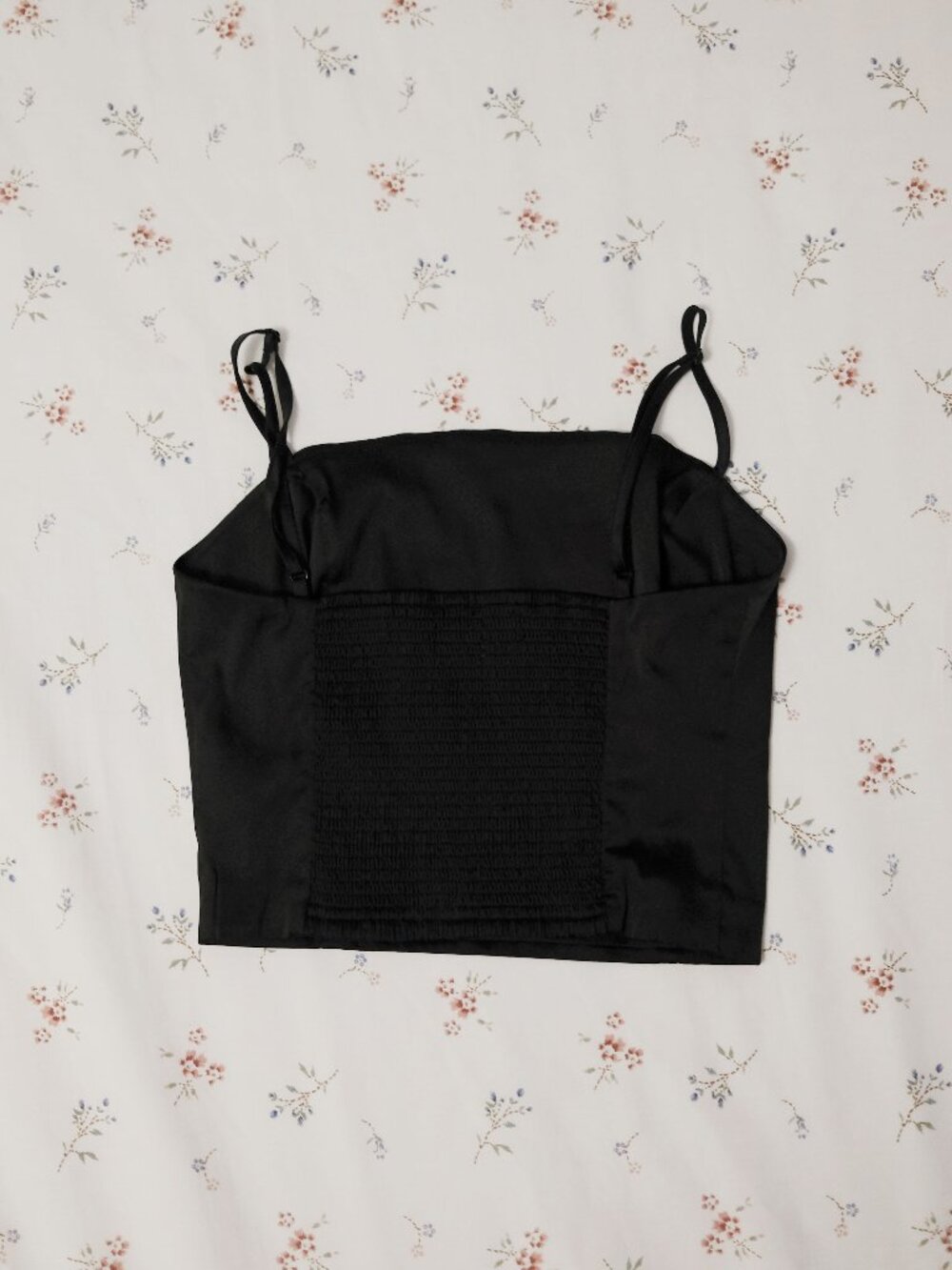 Aritzia Sunday Best Shimmer Satin Black Camisole XXS - Picture 2 of 6